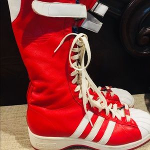 Missy Elliott Adidas Remix 3 stripe boots